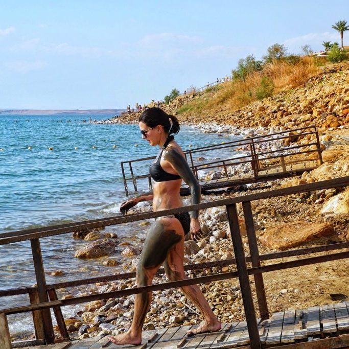 Ramp Into Dead Sea Jordan